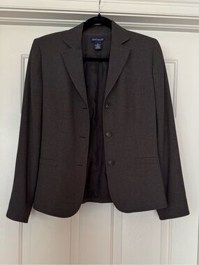 Ann Taylor Women's Dark Charcoal Gray Tailored Blazer